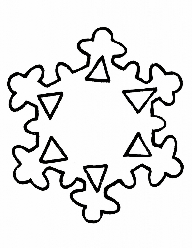 791x1024 Line Drawing Snowflake Best Photos Of Snowflake Line Drawing