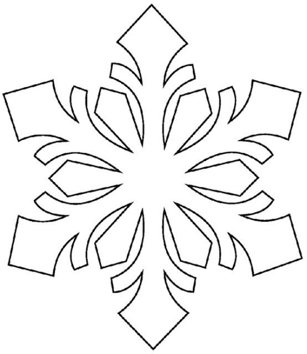 600x693 Printable Snowflake Templates To Get You Through Any Snow Day Let