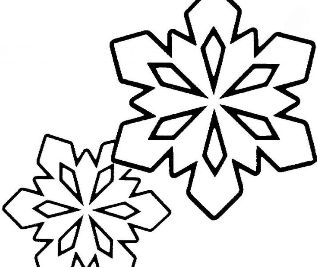 1024x864 The Stylish Coloring Pages Of Snowflakes Intended To Print Unique