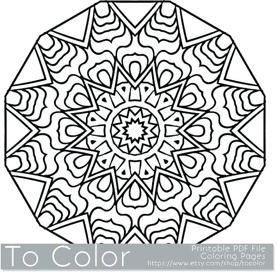 570x565 Minimalist Mandala Free Coloring Pages Kids Snowflakes Book