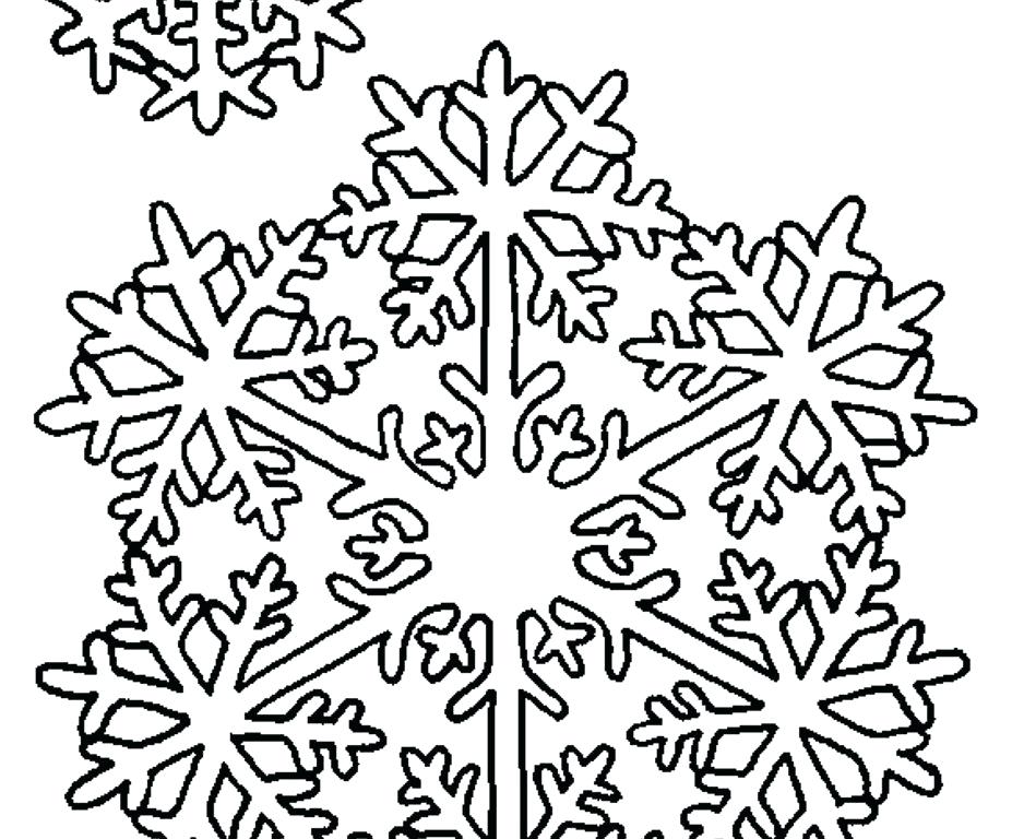 927x768 Printable Snowflake Coloring Pages Snowflake Coloring Pages