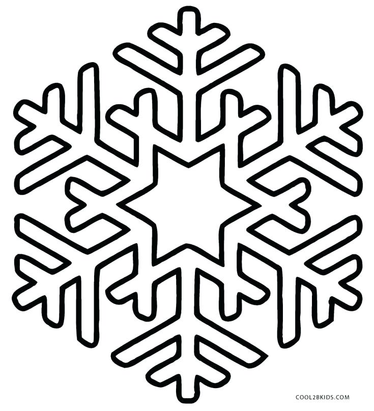 735x808 Snowflake Color Pages Printable Snowflake Coloring Pages For Kids