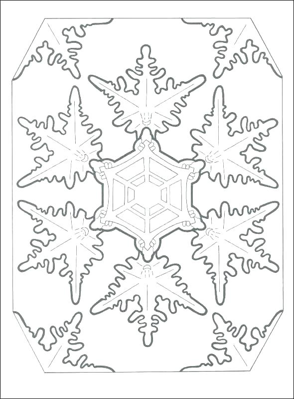 590x800 Snowflakes For Coloring Coloring Pages Of Snowflakes Drawing