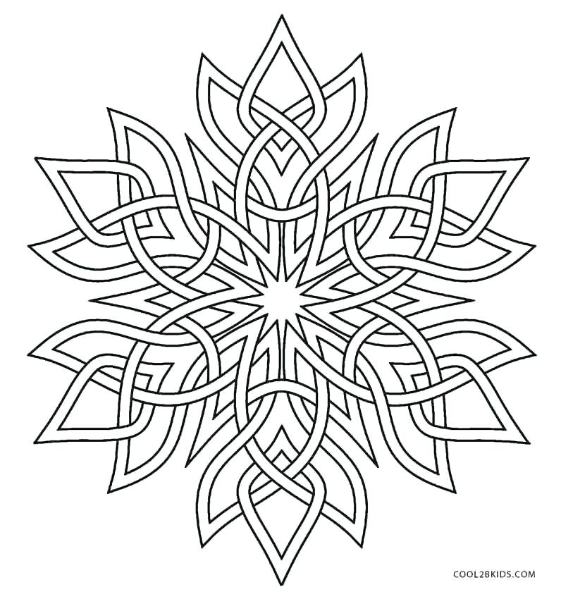 796x850 Amazing Mountain Coloring Pages Print Printable Snowflake For Kids