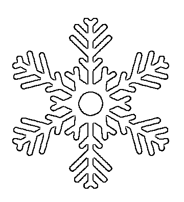 360x395 Free Printable Snowflake Templates Large Amp Small Stencil