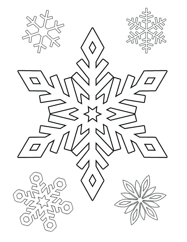 640x827 Printable Snowflake Patterns