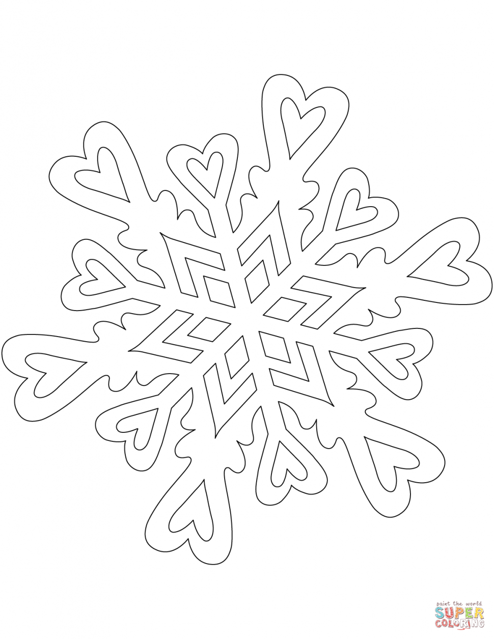 970x1255 Coloring Coloringok Snowflake Photo Inspirations Pattern