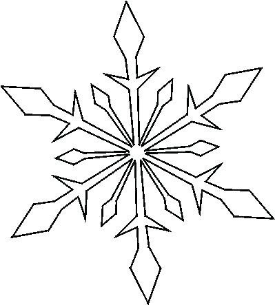 399x443 Printable Snowflake Patterns