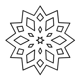 270x270 Snowflake Templates