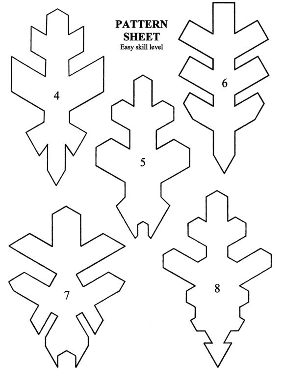 581x750 Simple Snowflake Patterns For Paper Folded Snowflakes Patterns
