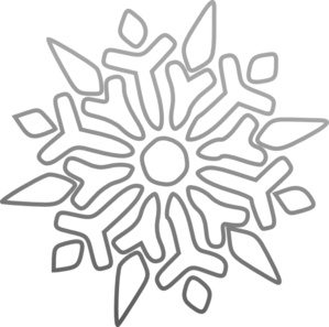 299x297 White Snowflake Clipart Transparent