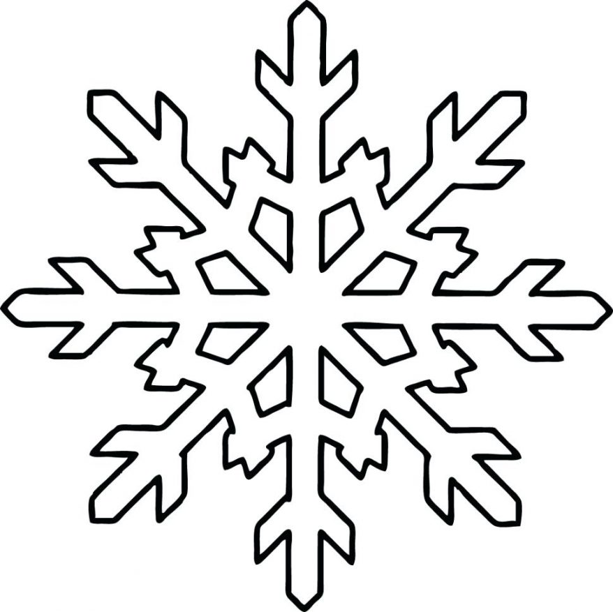 878x877 Printable Snowflake Coloring Pages For Kids And Snowflakes 13