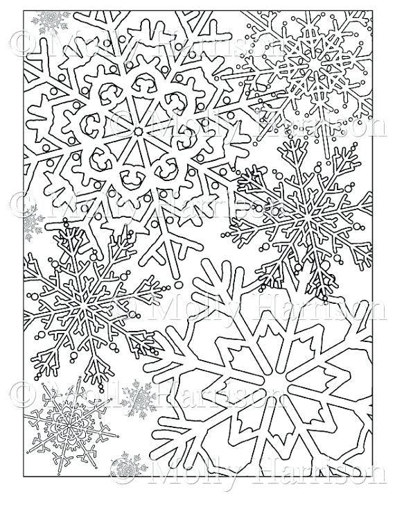 570x738 Snowflakes Coloring Pages Coloring Pagesppealing Draw
