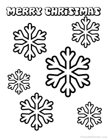 210x272 Christmas Snowflake Coloring Pages