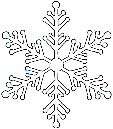 450x511 How To Draw Snowflake With Easy Drawing Lesson Szablony