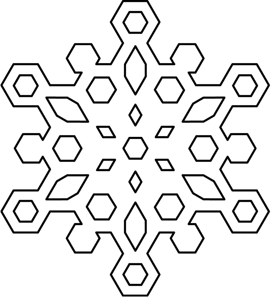 900x987 Best Black And White Snowflake