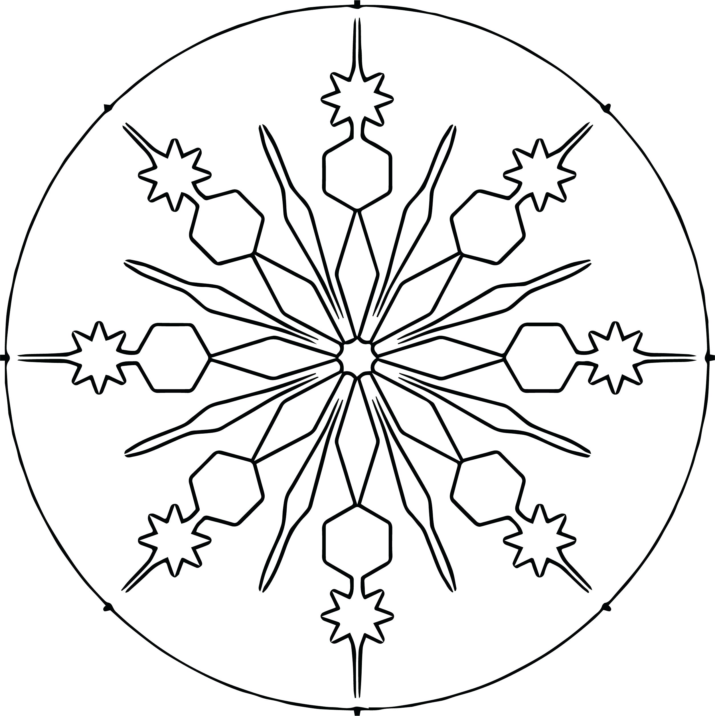 Snowflakes Line Drawing at GetDrawings | Free download