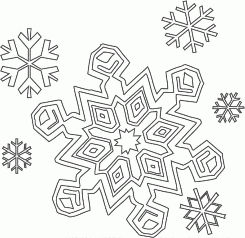 970x941 Coloring Toonvectors Coloring Book Snowflake Photo Inspirations