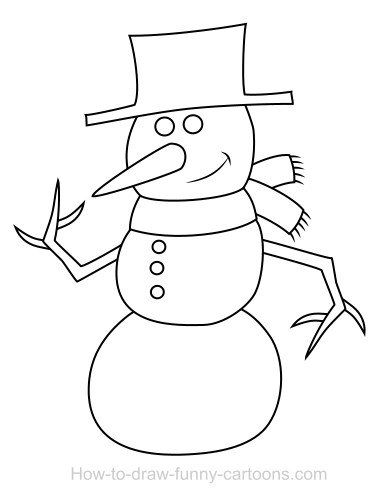 Snowman Directed Drawing at GetDrawings | Free download