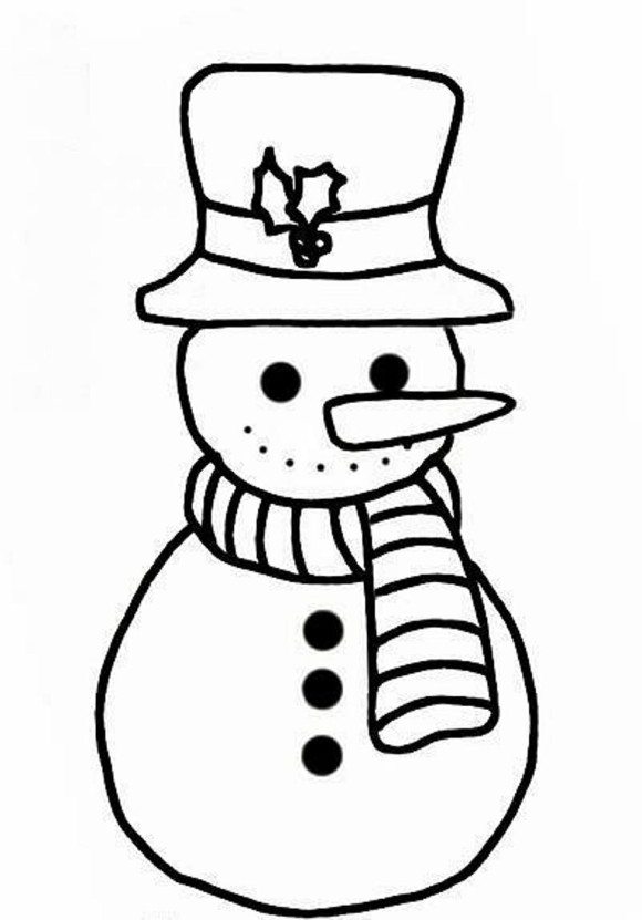 580x831 Coloring Pages Snowman Colouring Page Cute Coloring Pages