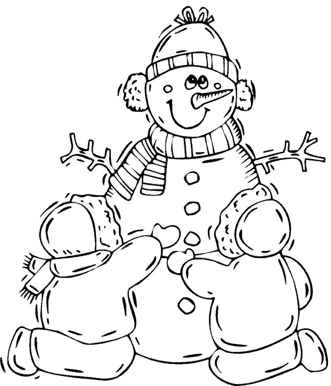 645x752 Top 10 Snowman Coloring Pages And Printable For Kids