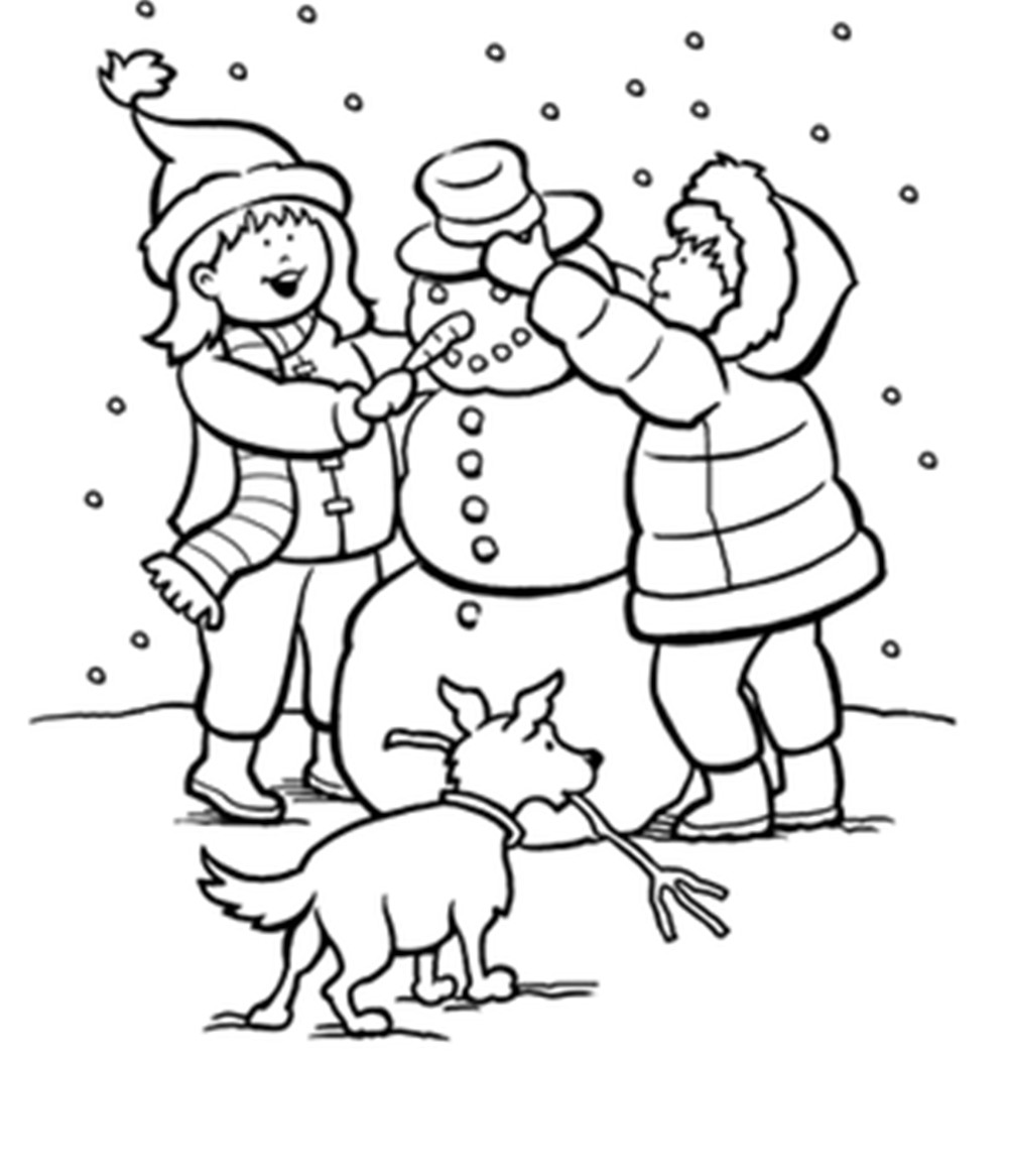 1002x1166 Winter Coloring Pages Snowman Copy Winter Snow Coloring Pages Kids