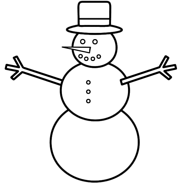 585x585 Snowman