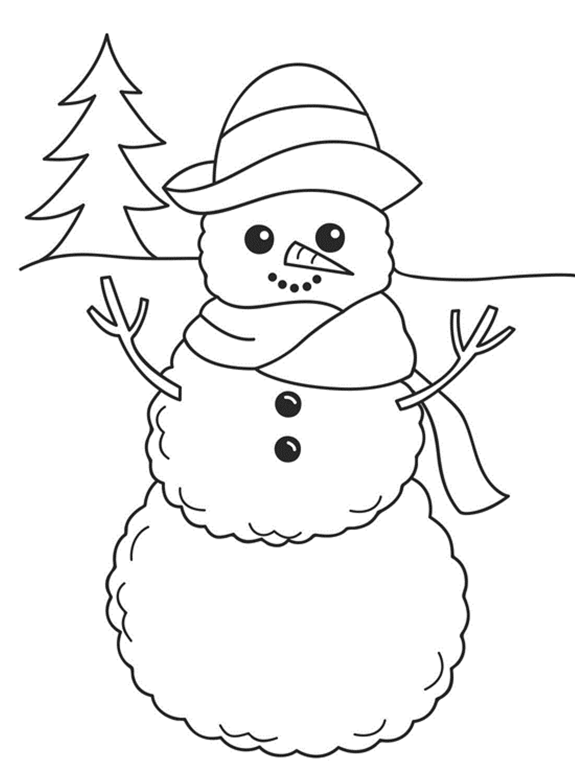 1161x1542 Girl Snowman Coloring Pages Funny Snowman Coloring Pages