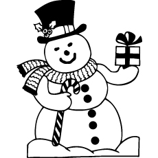 230x230 Top 20 Free Printable Snowman Coloring Pages Online