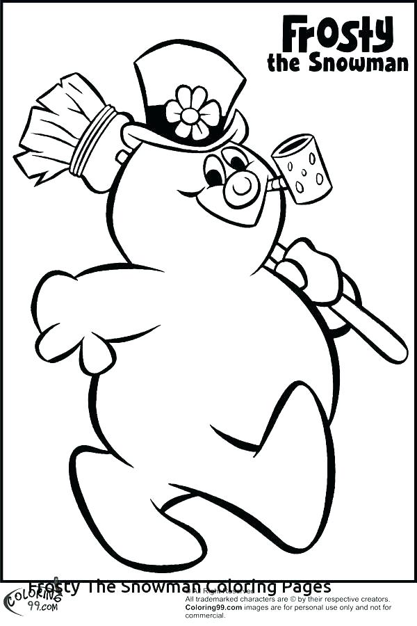 600x900 Printable Snowman Coloring Pages