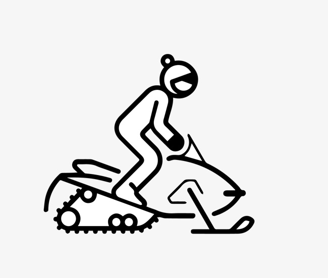 650x551 People Ride The Snow Cart Material, Snowmobile, Vehicle, Flat