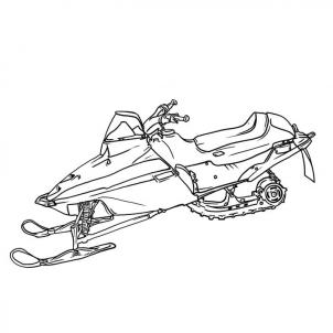 302x302 Snowmobile Drawings Sketch Coloring Page Art Instruction