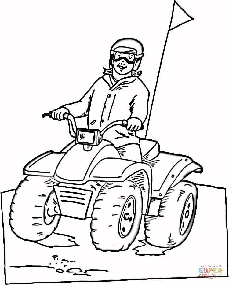 750x932 Snowmobile Coloring Page Free Printable Coloring Pages