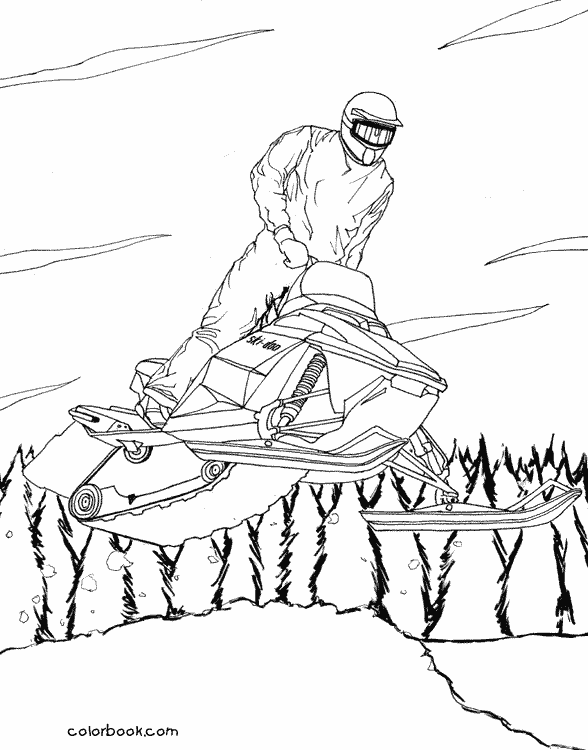 588x750 Yamaha Snowmobile Clip Art