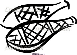 300x215 Snowshoes Vector Clip Art