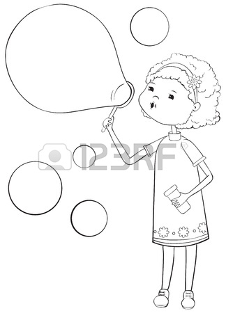 324x450 Girl With Soap Bubbles