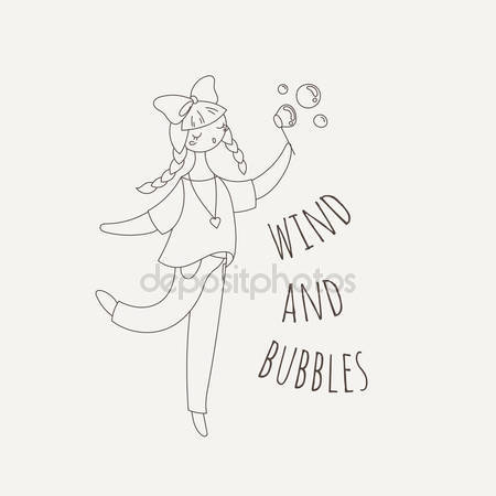 450x450 Drawing Soap Bubbles Dreams Stock Vector Lightlada