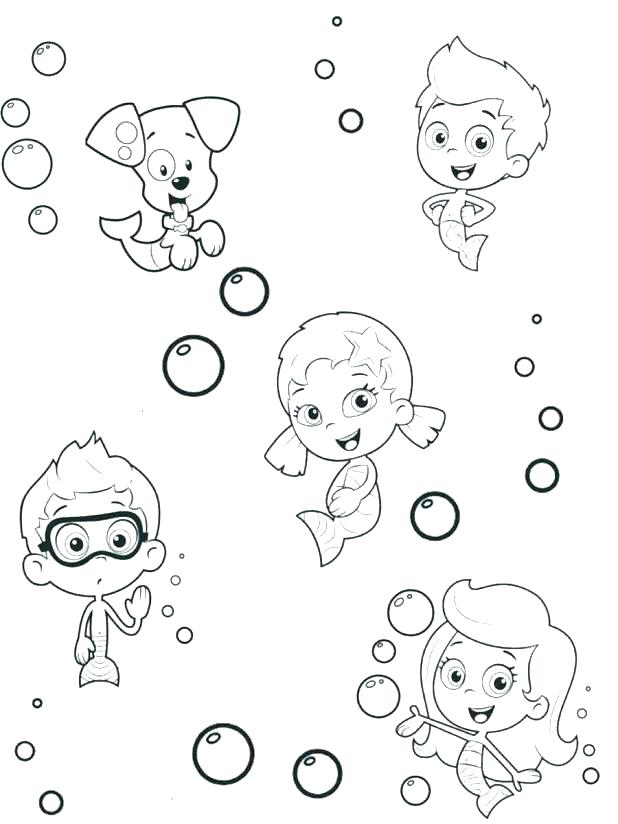 618x824 Bubbles Coloring Page Free Bubble Guppies Coloring Pages Stunning