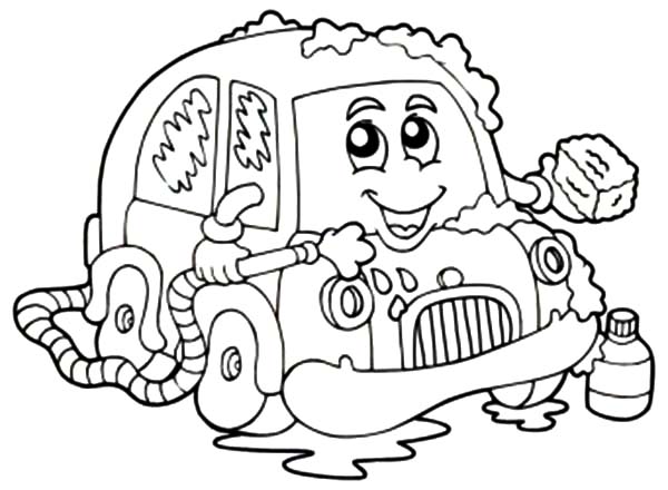 600x440 Car Wash With Soap Coloring Pages Best Place To Color