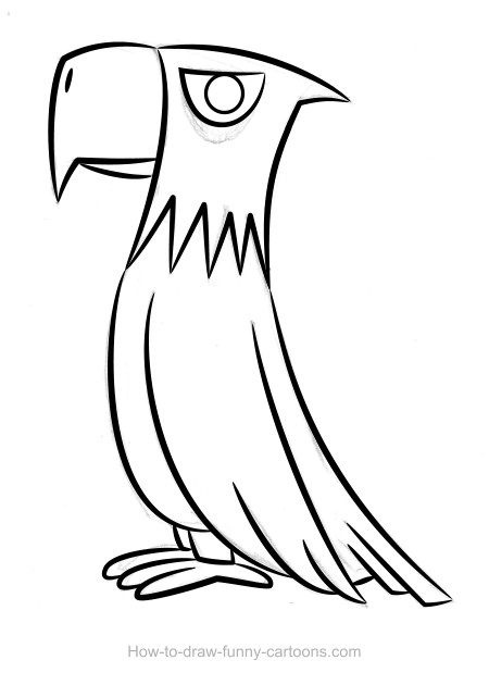 450x630 Cartoon Eagle Drawings