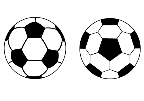 500x350 Soccer Ball Silhouette Soccer Ball Silhouette Vector Free Download