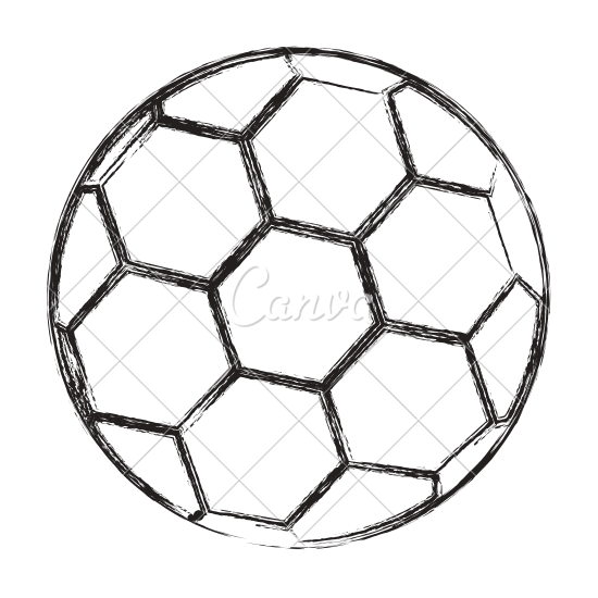 550x550 Soccer Ball Sketch