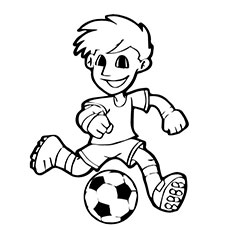 230x230 Soccer Ball Coloring Pages