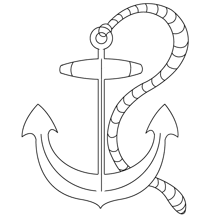 680x740 How To Draw An Anchor Easy Drawing Guides
