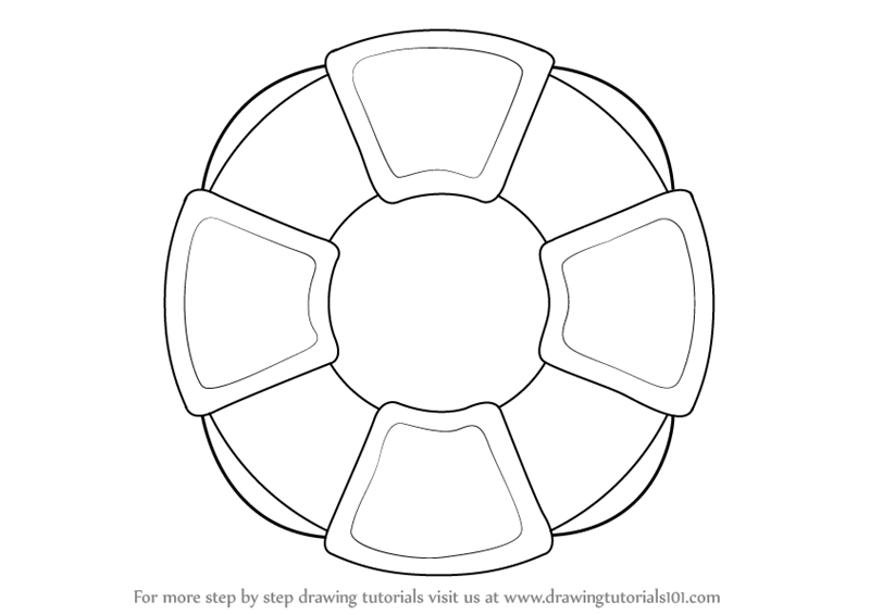 800x566 Step By Step How To Draw A Lifesaver Wheel