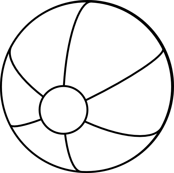 600x598 Beachball Clipart