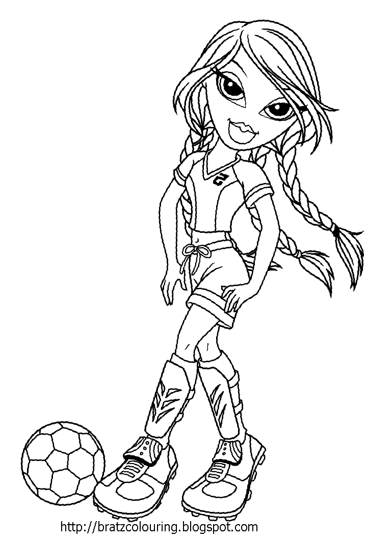 720x1062 Soccer Coloring Pages Bratz Girls Cute Anime Girls Coloring Pages