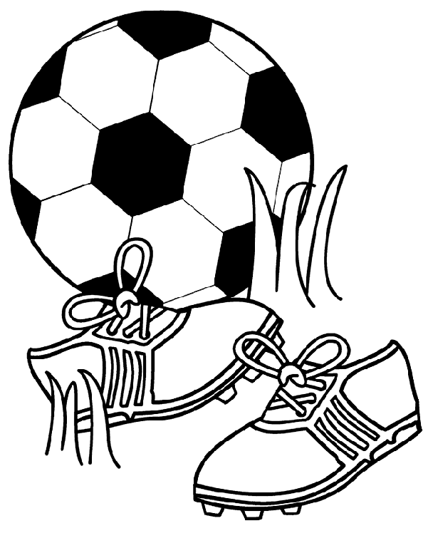 601x762 Soccer Coloring Page