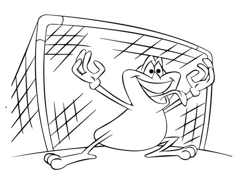 480x371 Soccer Goalie Frog Coloring Page Free Printable Coloring Pages