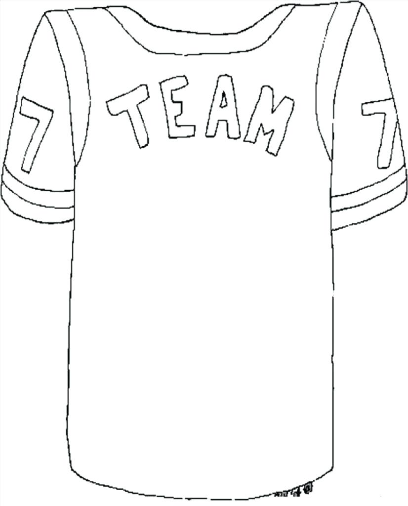 826x1024 Coloring Football Jersey Coloring Page With Realistic Player